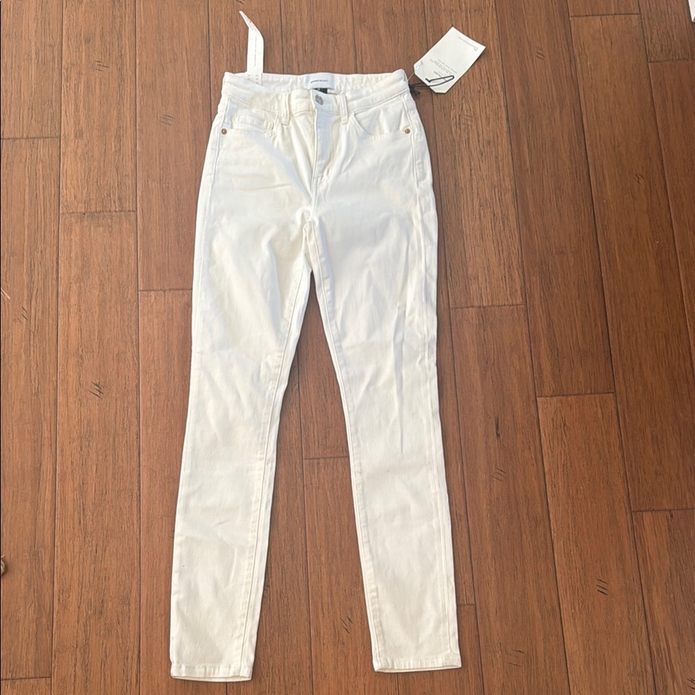Current/Elliott The Original High Waist Stiletto Women's White Jeans size 26